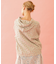 CHERRY PATTERN WAFFLE HOODIE TOP