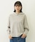 CHERRY PATTERN WAFFLE HOODIE TOP