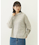 CHERRY PATTERN WAFFLE HOODIE TOP