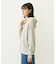 CHERRY PATTERN WAFFLE HOODIE TOP
