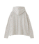CHERRY PATTERN WAFFLE HOODIE TOP
