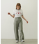 LOGO AND STAR FLOCKY PRINT RINGER TEE