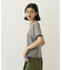LOGO AND STAR FLOCKY PRINT RINGER TEE