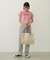 CUT OUT LOGO PIPING TOTE