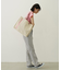 CUT OUT LOGO PIPING TOTE