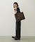 CUT OUT LOGO PIPING TOTE