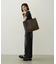 CUT OUT LOGO PIPING TOTE