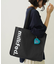 CUT OUT LOGO PIPING TOTE