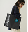 CUT OUT LOGO PIPING TOTE