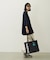 CUT OUT LOGO PIPING TOTE