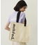 CUT OUT LOGO PIPING TOTE