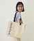CUT OUT LOGO PIPING TOTE