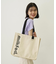 CUT OUT LOGO PIPING TOTE