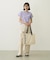 CUT OUT LOGO PIPING TOTE