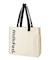 CUT OUT LOGO PIPING TOTE