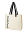 CUT OUT LOGO PIPING TOTE
