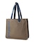 CUT OUT LOGO PIPING TOTE