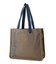 CUT OUT LOGO PIPING TOTE