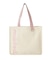 CUT OUT LOGO PIPING TOTE
