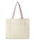 CUT OUT LOGO PIPING TOTE