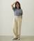 TUCK DENIM PANTS