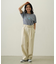 TUCK DENIM PANTS