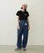 TUCK DENIM PANTS