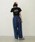 TUCK DENIM PANTS