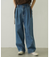 TUCK DENIM PANTS
