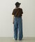 TUCK DENIM PANTS