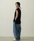 TUCK DENIM PANTS