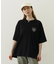 MILKFED. PLAID LOGO WIDE S/S TEE