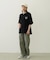 MILKFED. PLAID LOGO WIDE S/S TEE
