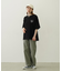 MILKFED. PLAID LOGO WIDE S/S TEE