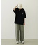 MILKFED. PLAID LOGO WIDE S/S TEE