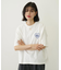 MILKFED. PLAID LOGO WIDE S/S TEE