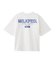 MILKFED. PLAID LOGO WIDE S/S TEE