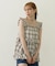 PLAID TIERED TOP