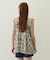 PLAID TIERED TOP