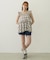 PLAID TIERED TOP