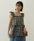 PLAID TIERED TOP