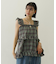 PLAID TIERED TOP