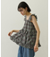 PLAID TIERED TOP