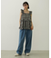 PLAID TIERED TOP