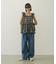 PLAID TIERED TOP