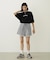 PLAID HEART WIDE S/S TEE