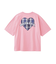 PLAID HEART WIDE S/S TEE