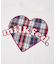 PLAID HEART WIDE S/S TEE