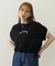 COLORED SLEEVE EDGE S/S TOP