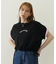 COLORED SLEEVE EDGE S/S TOP